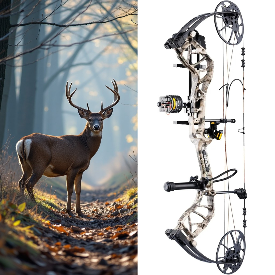 Right Hand Veil Whitetail/BlackCompound Bow 10-70lb. Draw Weight
