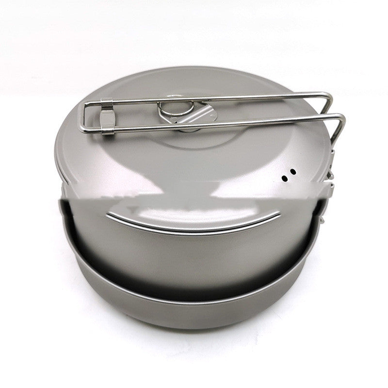 HPG TitaniumTrail Folding Camping Pot Set: Pure Titanium Perfection