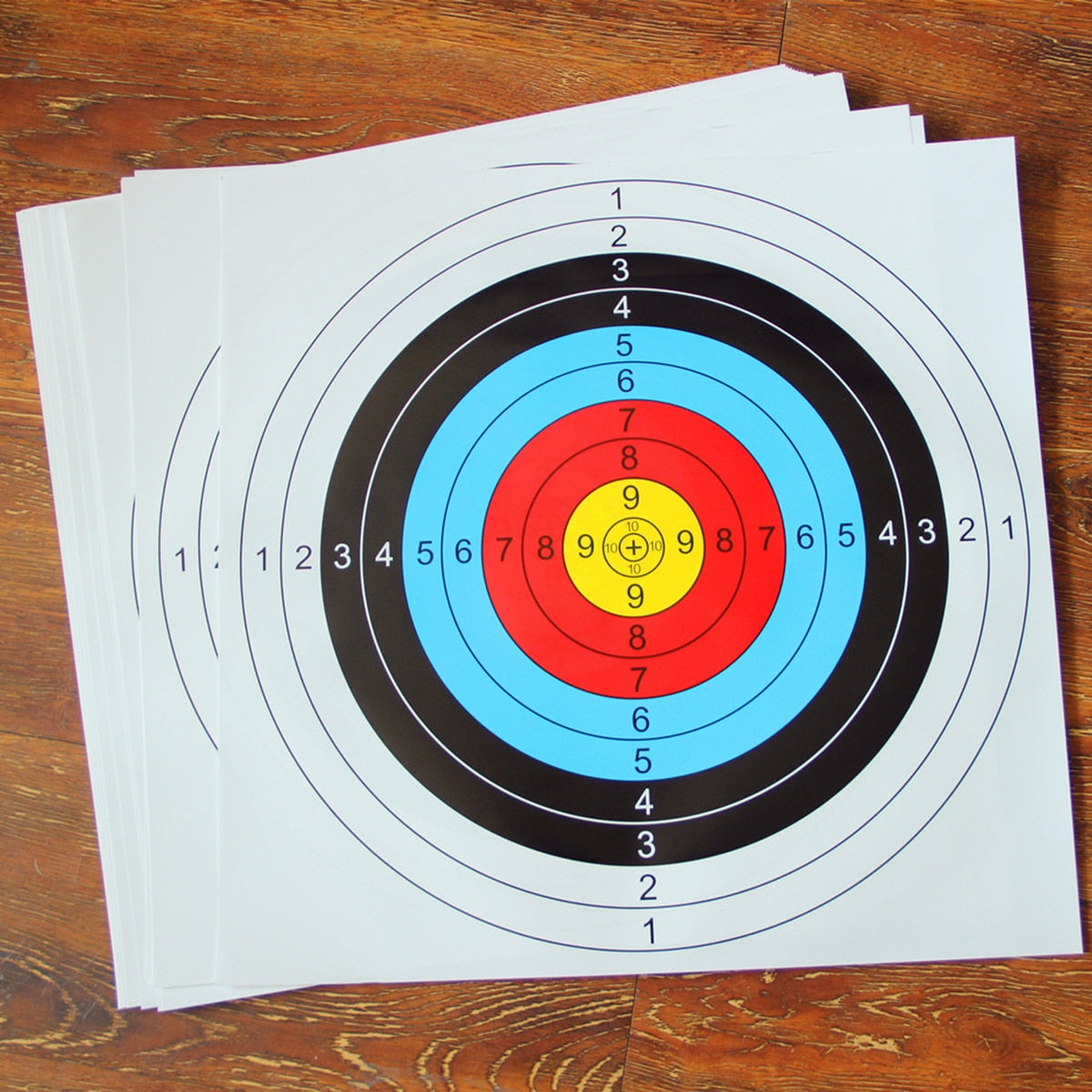 New 30pcs 40*40 cm Archery Shooting Target Paper Bow Hunting Archery Kit Standard Full Ring Single Spot Paper