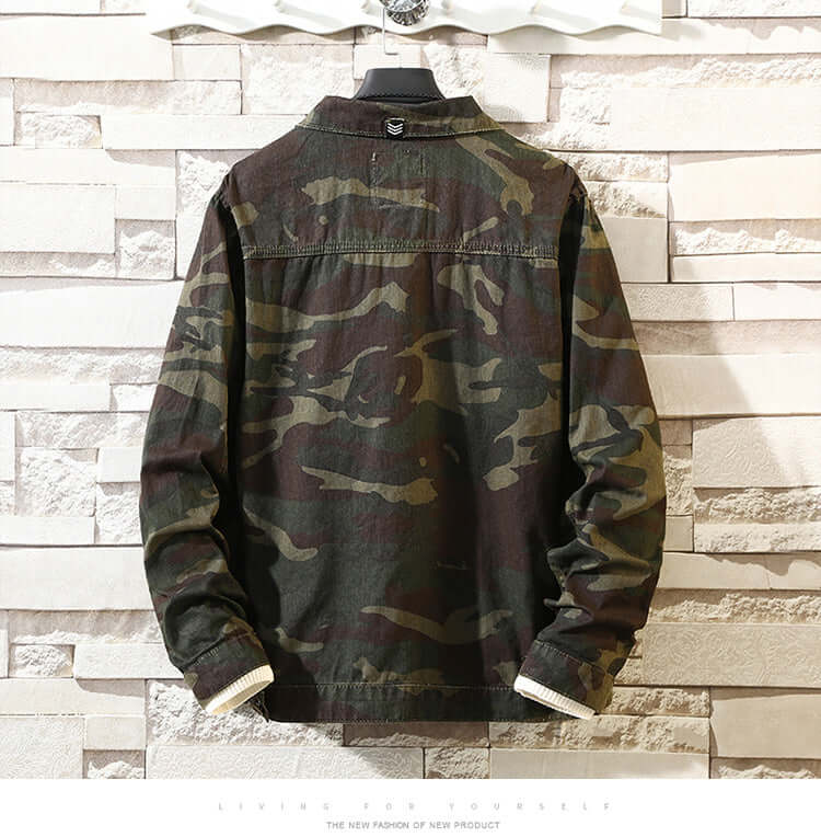 Men's Camo Jean Jacket - Autumn Collection