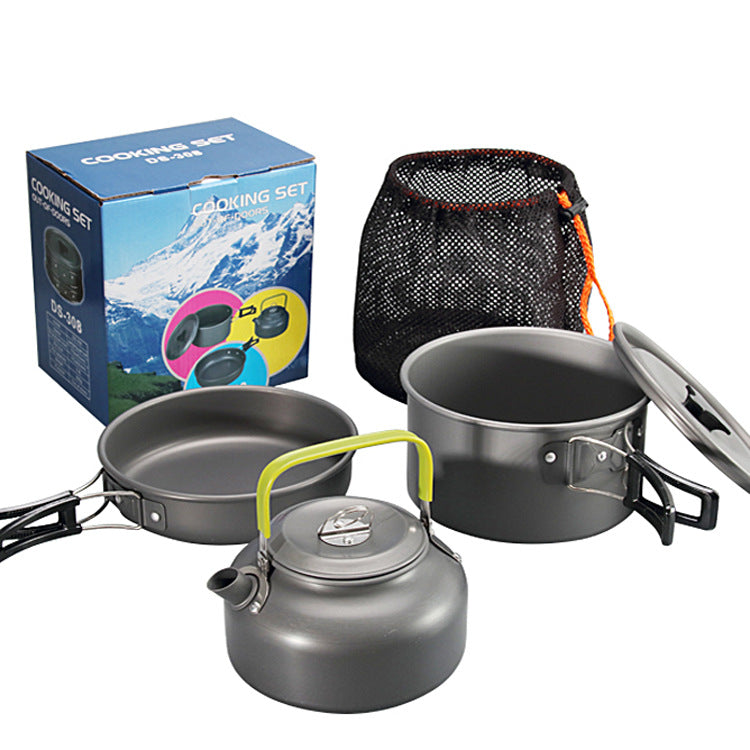 HPG AlumaCook 2-3 Person Pot Combo Camping Cookware Set