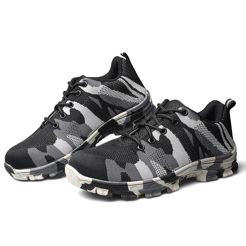 Lightweight Breathable Safety Shoes Camouflage