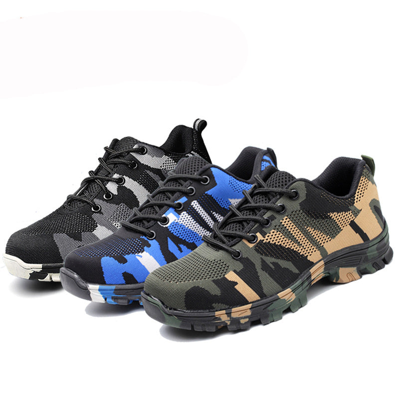 Lightweight Breathable Safety Shoes Camouflage