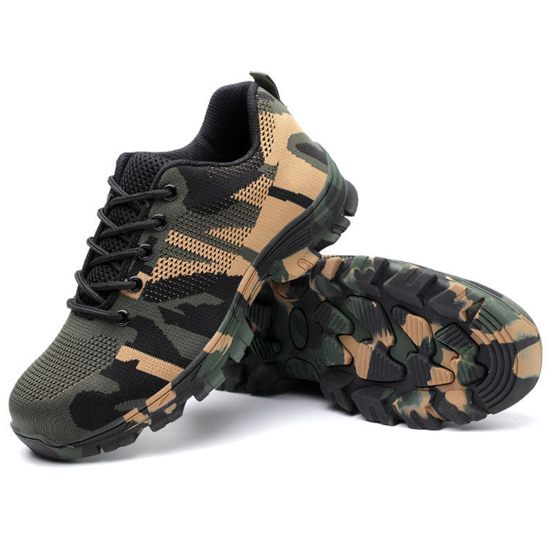 Lightweight Breathable Safety Shoes Camouflage