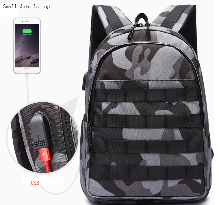 USB Camouflage Backpack