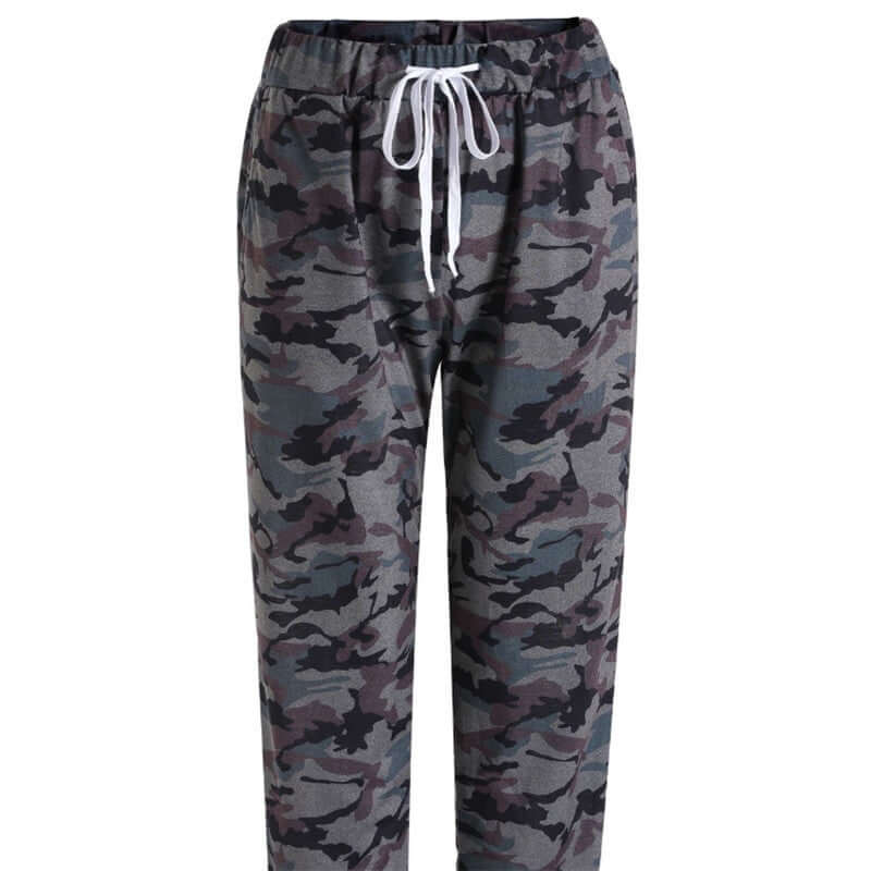 Women's camouflage casual trousers