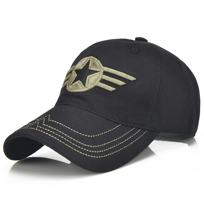 Outdoor camouflage embroidered baseball cap