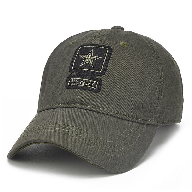 Outdoor camouflage embroidered baseball cap