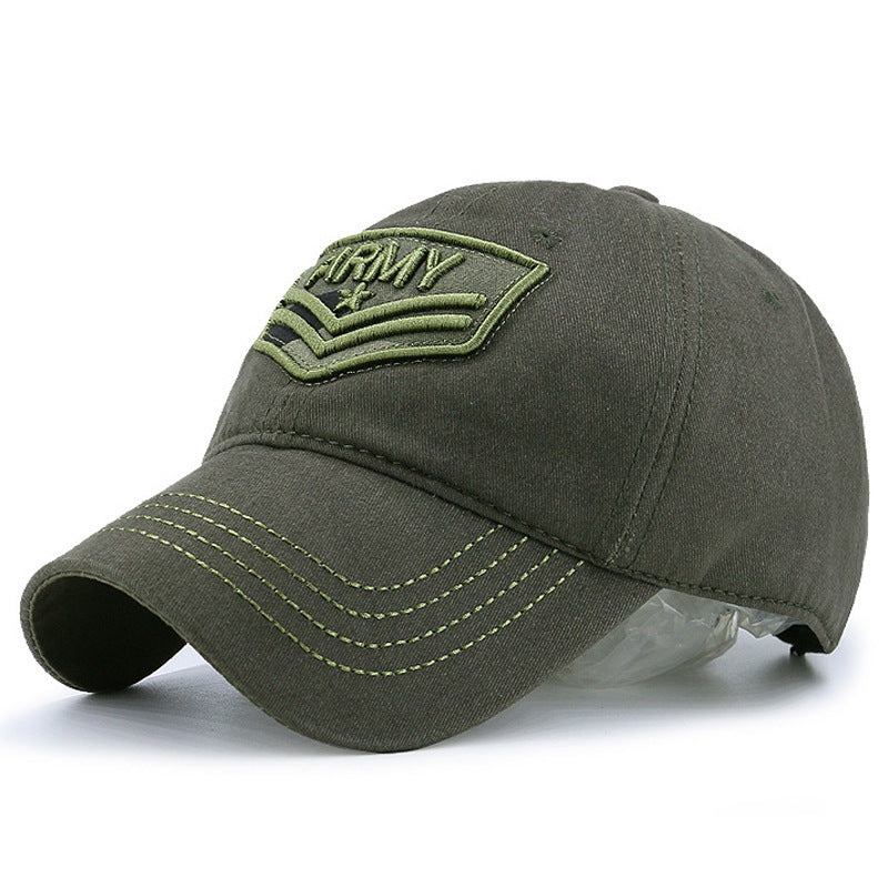 Outdoor camouflage embroidered baseball cap