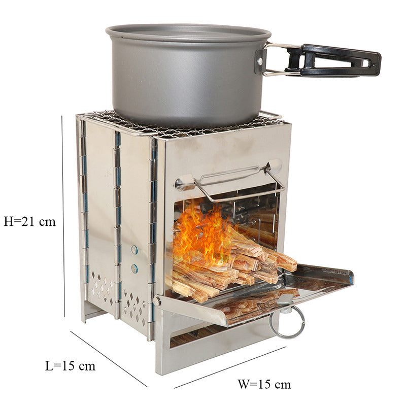 HPG BreezeFire Adjustable Lightweight Camping Wood Stove