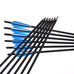 Musen 12Pcs 17 Archery Hunting Crossbow Bolt Carbon Arrow With 4 Vanes Crossbow Arrow Broadheads for Shooting Archery