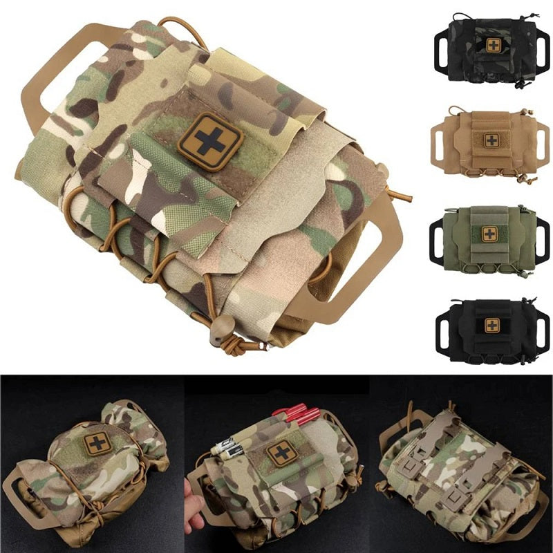 Tactical Military Pouch MOLLE Rapid Deployment First-aid Kit Survival Outdoor Hunting Emergency Bag Camping Medical Kit