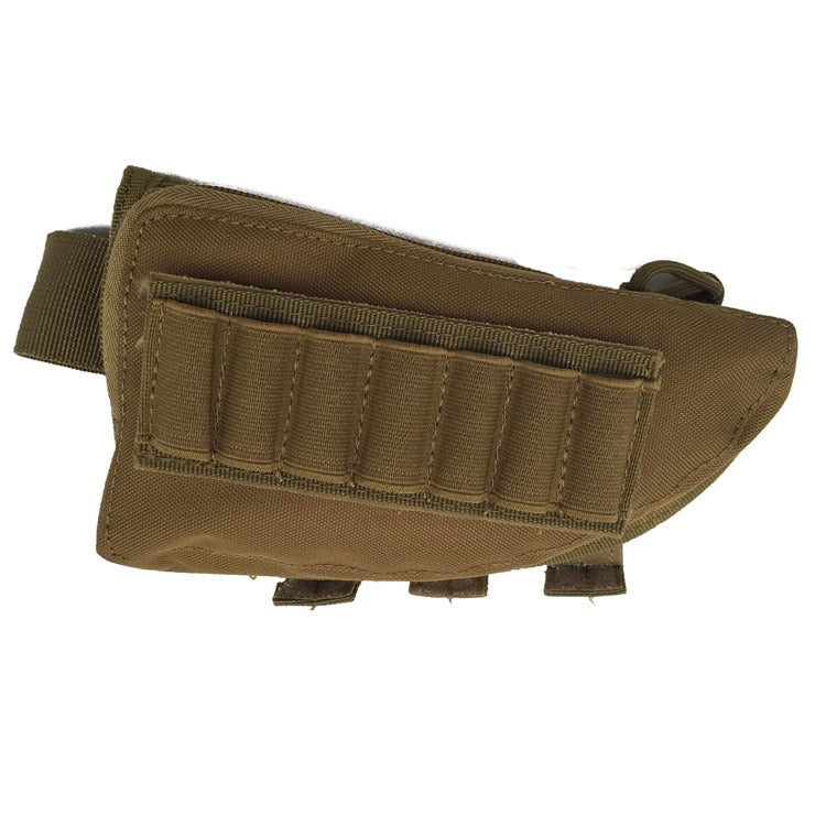 Hunting Pouch 7 Shells Butt Stock Shell Cartridge Holder Ammo Carrier