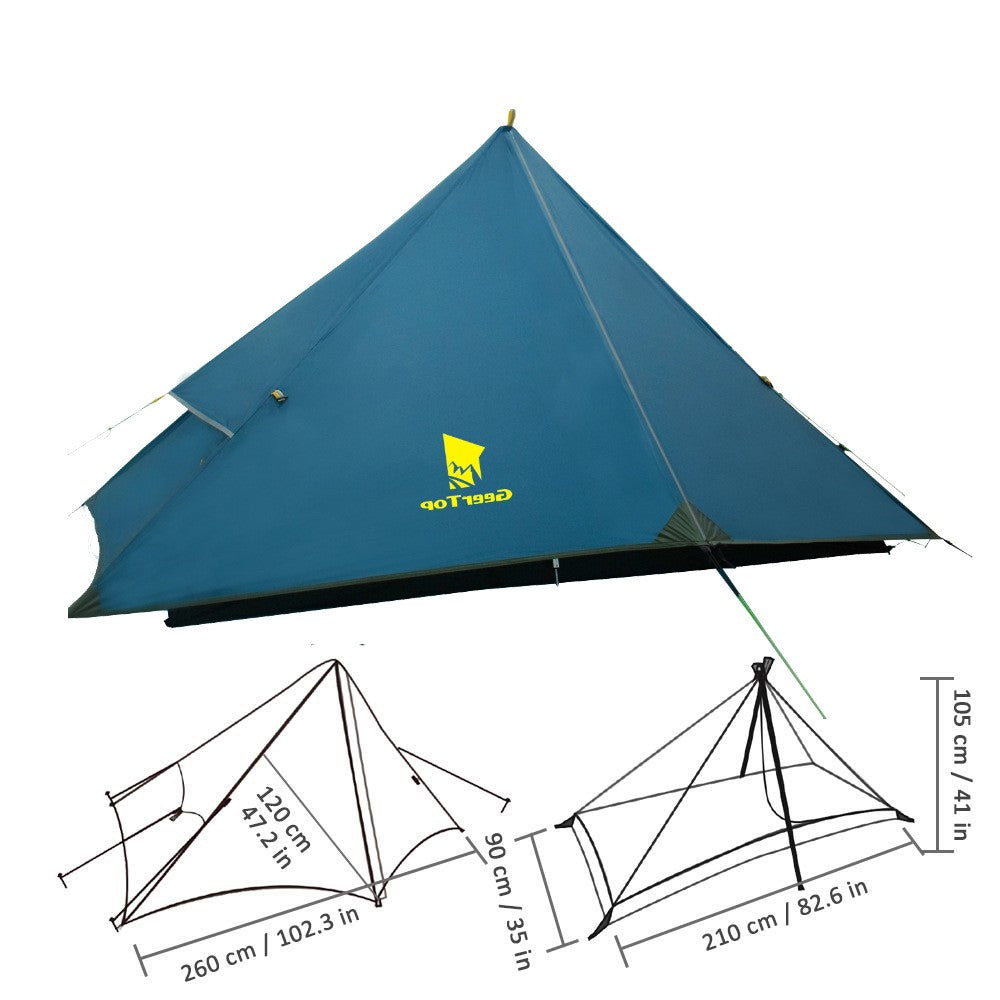 HPG PyraShelter: The Ultimate Outdoor Beach Camping Portable Rain-Proof Pyramid Camping Tent