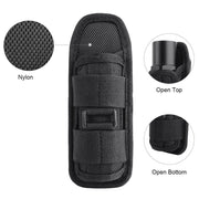 Outdoor Tactical Flashlight Pouch Holster 360 Degree Rotatable Clip Torch Cover for Belt Flashlight Holder Hunting Accessories