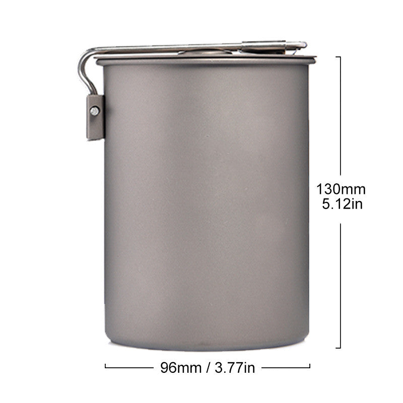 HPG TitaniumTrail 900ML Camping Pot: Lightweight & Durable