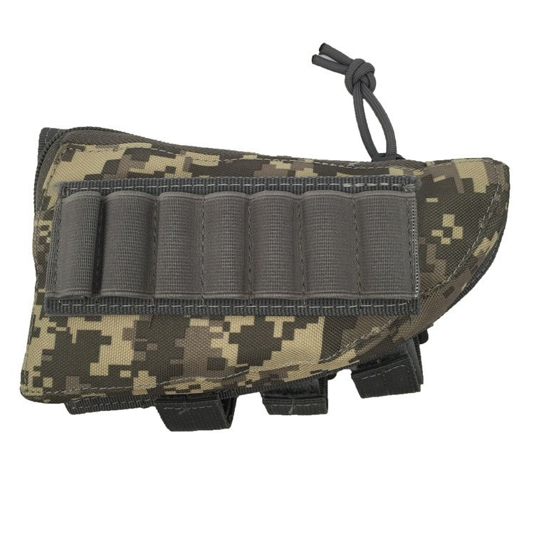 Hunting Pouch 7 Shells Butt Stock Shell Cartridge Holder Ammo Carrier