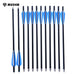 Musen 12Pcs 17 Archery Hunting Crossbow Bolt Carbon Arrow With 4 Vanes Crossbow Arrow Broadheads for Shooting Archery