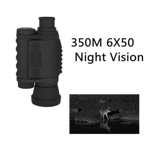 350M Range Handheld HD 6X50 Infrared Digital Night Vision Device Tactical IR Night Monocular For Outdoor Hunting Observation