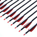 New 3" feather Carbon Arrows 28"/30"/31" Spine 500 Archery Arrows Shaft Target Practice & Screw Tips for Compound/Recurve Bow