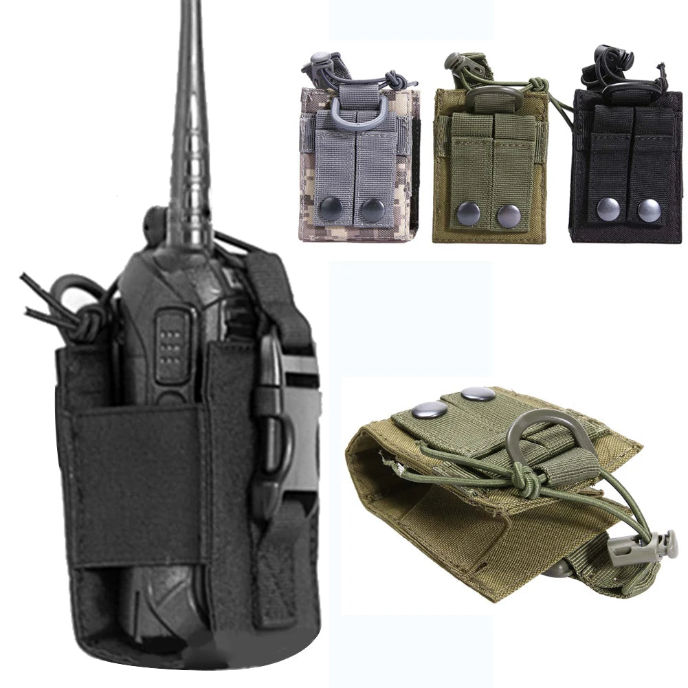 Package Pouch Walkie  Talkie Holder Bag Hunting Tactical Sports Pendant Military Molle Nylon Radio