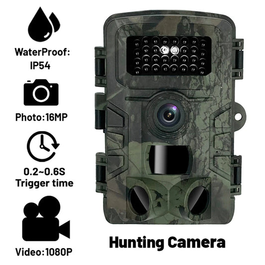 1080P/30fps Wireless Trail Camera Hunting Cameras 16MP HD Waterproof Wildlife Infrared Night Vision Surveillance Trap Camera