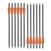 12pcs Archery Carbon Arrow 16/17/18/20/22inch Crossbow Bolts Diameter 8.8mm Arrows for Outdoor Hunting Shooting Accessories