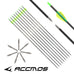 6/12/18pc Hot Pure Carbon Arrow 28inch 30inch Spine 600 700 800 900 1000 1100 1300 1500 1800ID 4.2 mm Archery for Recurve Bow