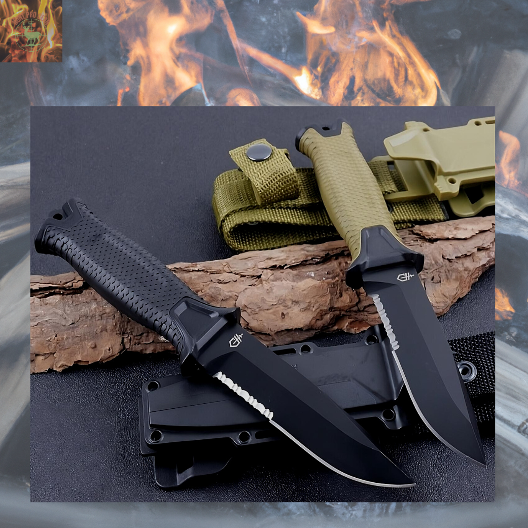 Wilderness Survival Jungle Adventure Diving Gaiter Knife