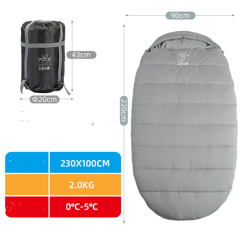 HPG WinterGuard Sleeping Bag-Cold Protection & Extra-Wide Comfort