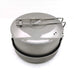 HPG TitaniumTrail  Folding Camping Pot Set: Pure Titanium Perfection