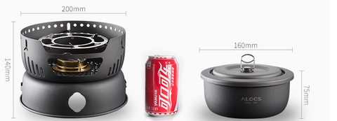Zephyr Camp Alcohol Stove Set: Your Outdoor Cooking Companion