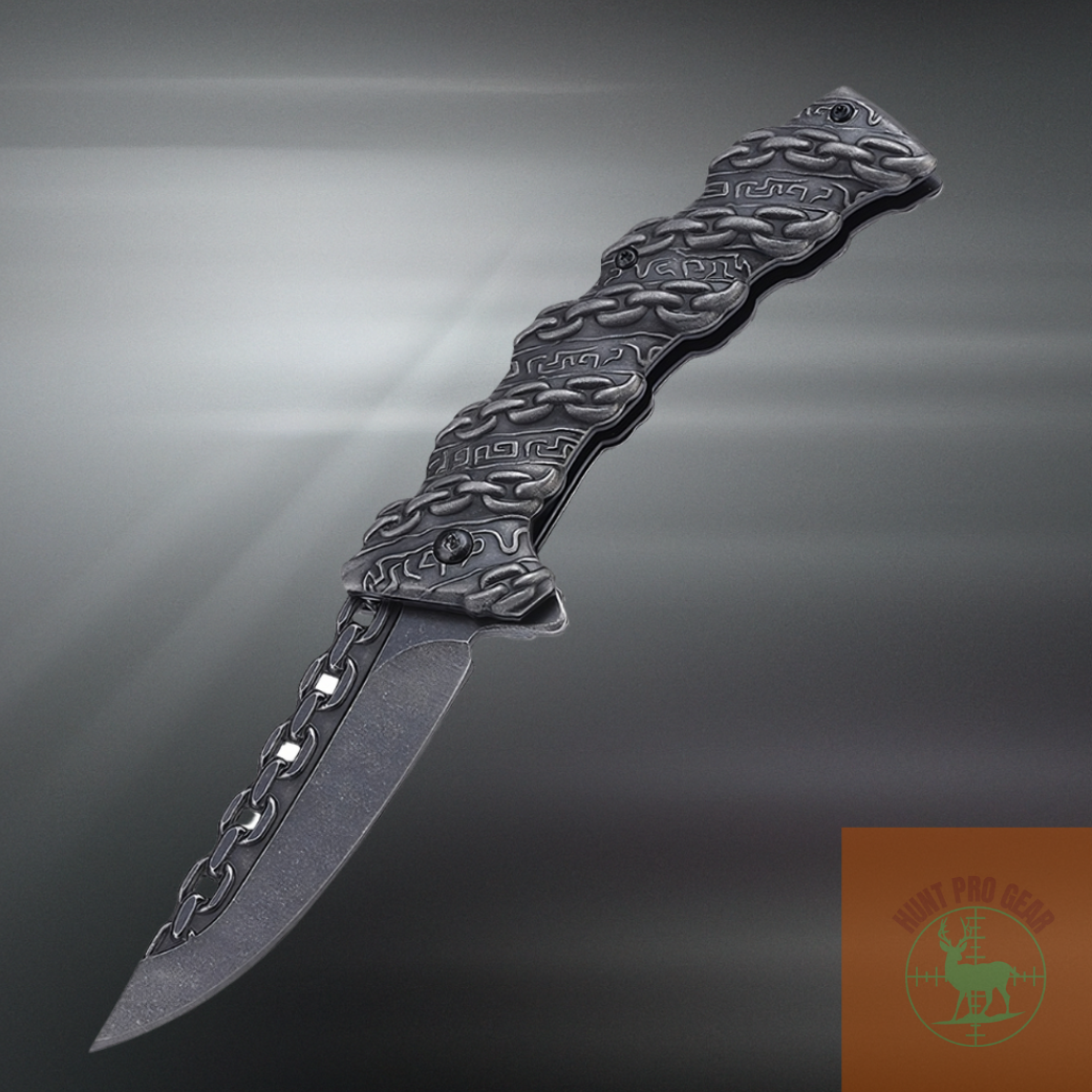 Multi-use Stainless Steel Survival Chain Folding Knife