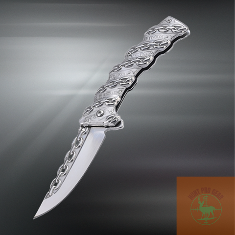 Multi-use Stainless Steel Survival Chain Folding Knife