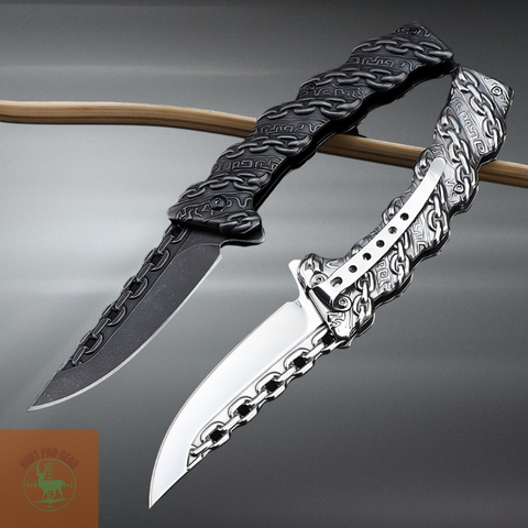 Multi-use Stainless Steel Survival Chain Folding Knife